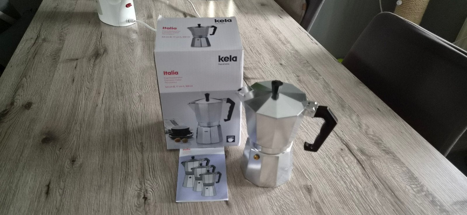 Kela Italia Espressomaker - Nieuw in doos, Ophalen of Verzenden, Nieuw, Espresso apparaat, Gemalen koffie