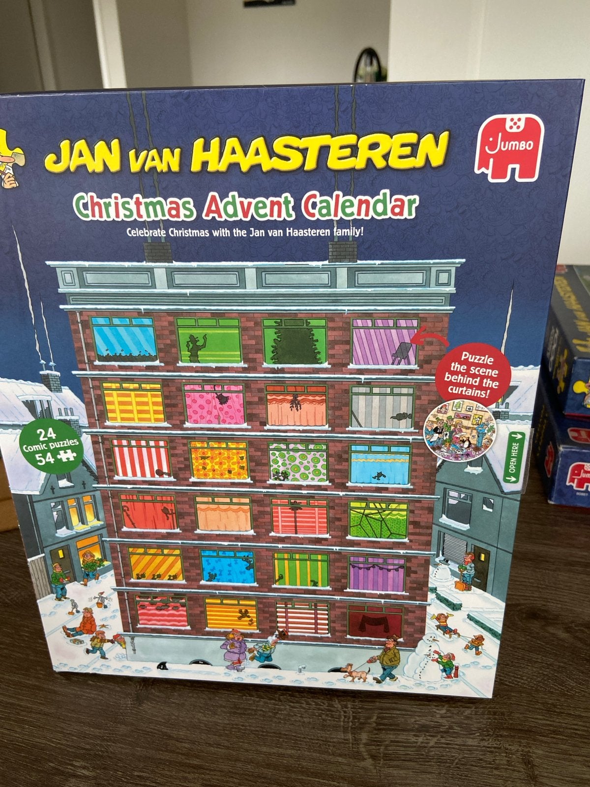 Jan van Haasteren Kerst Adventskalender Puzzel, Ophalen of Verzenden, Minder dan 500 stukjes, Nieuw, Legpuzzel