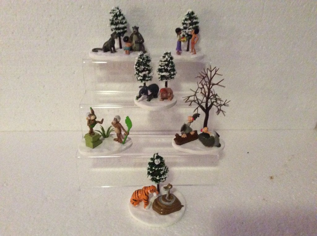 Disney Jungle boek - beeldjes - kerstdorp, Ophalen of Verzenden, Leeuwenkoning of Jungle Boek, Zo goed als nieuw, Beeldje of Figuurtje