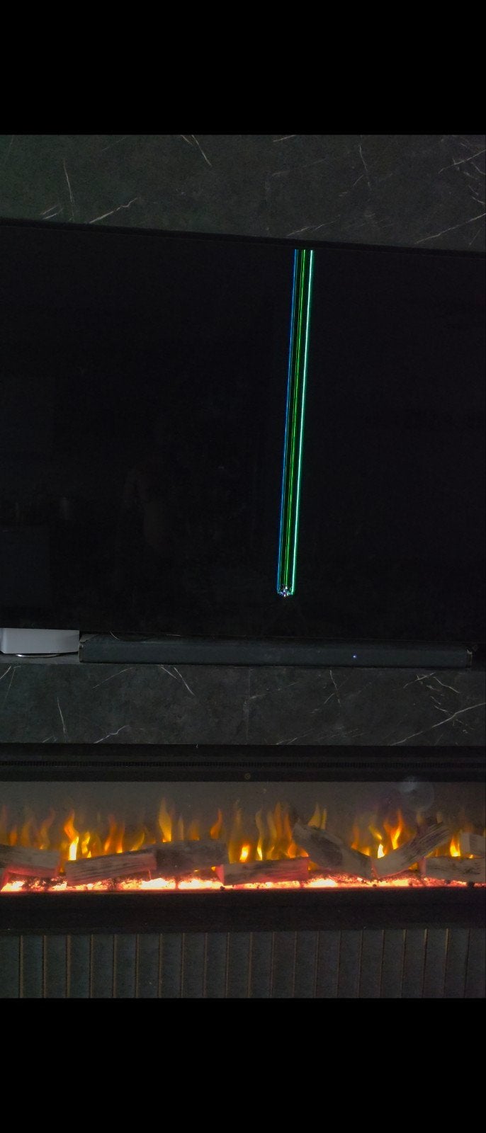LG OLED 77INCH schermdefect !, Huis en Inrichting, Ophalen, Vrijstaande haard