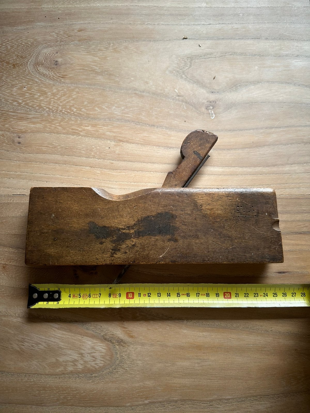 Mooie antieke houten Nooitgedagt sponningschaaf 25cm, Ophalen of Verzenden