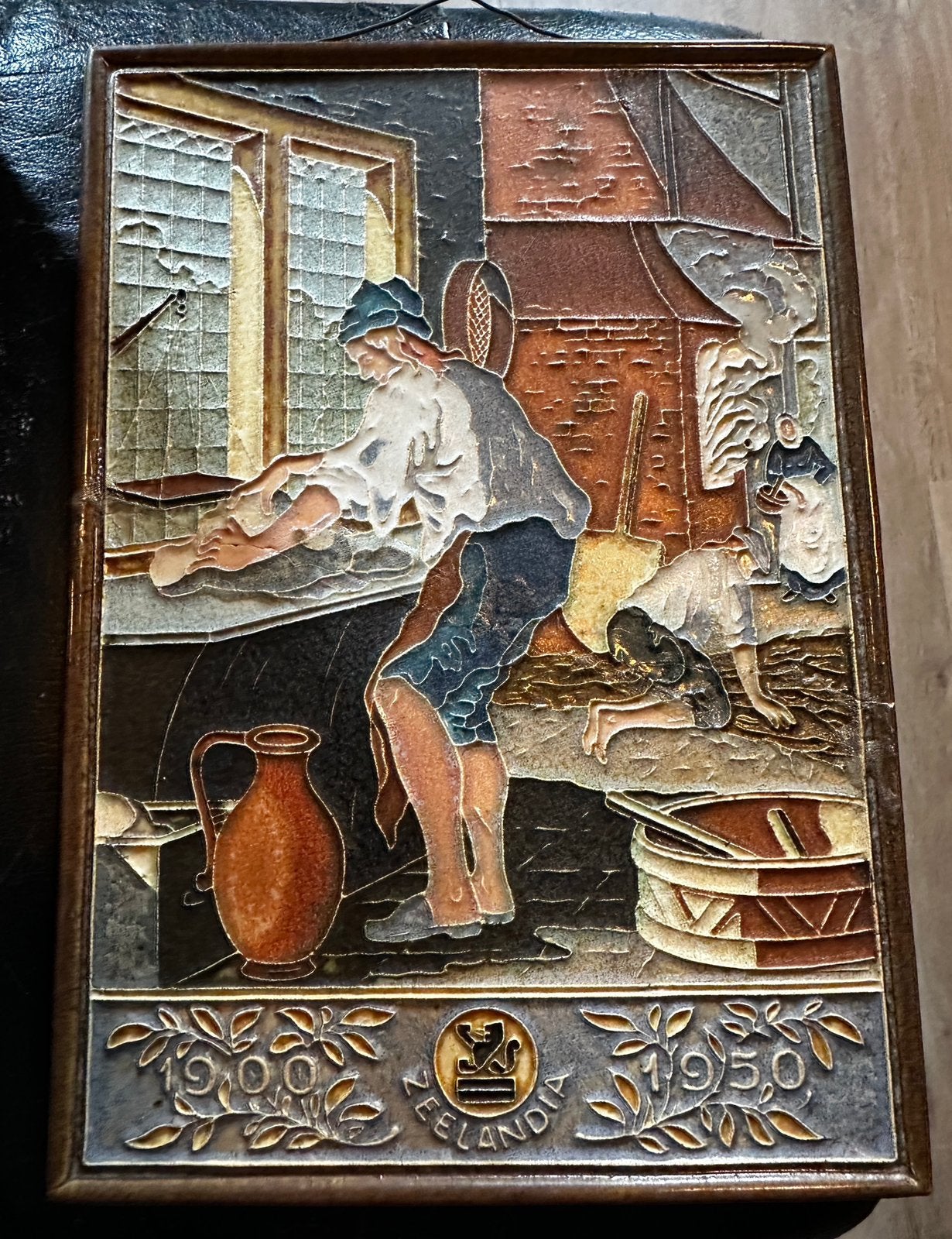 Royal Delft Cloisonné tegel "De Bakker" - Zeelandia Jubileum, Ophalen