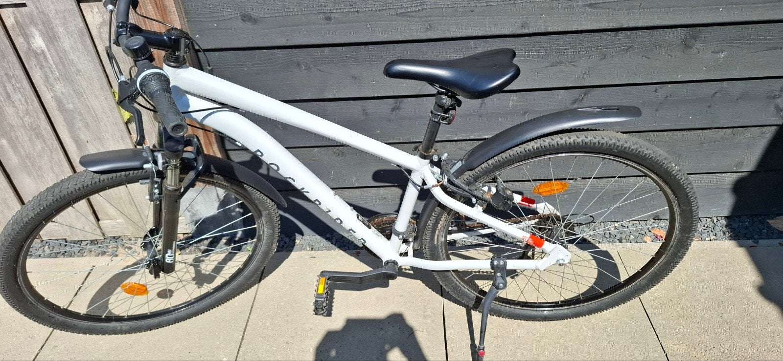 Rockrider Expl50 Lichtgrijs Maat M met extra accessoires, Fietsen en Brommers, Fietsen | Mountainbikes en ATB, 53 tot 57 cm, Ophalen