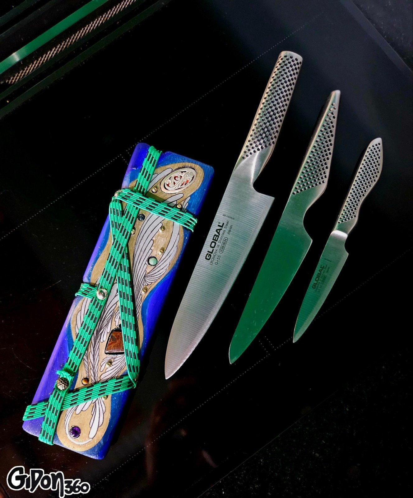 Mesblok, Chef knife, One of a kind., Verzenden