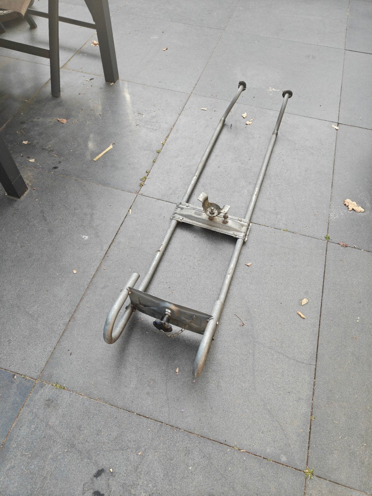 Al-ko reservewiel drager type D voor caravan/aanhanger, Ophalen