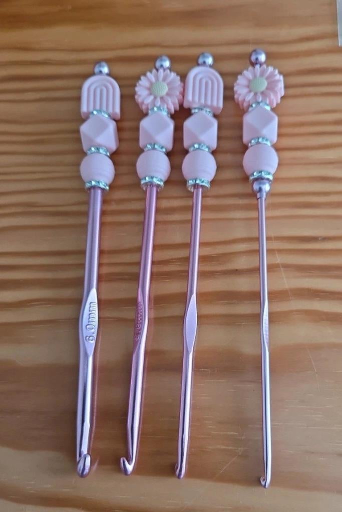 Haaknaalden set maten 3, 4, 5 en 6 mm, Hobby en Vrije tijd, Breien en Haken, Ophalen of Verzenden, Nieuw, Haken, Naald