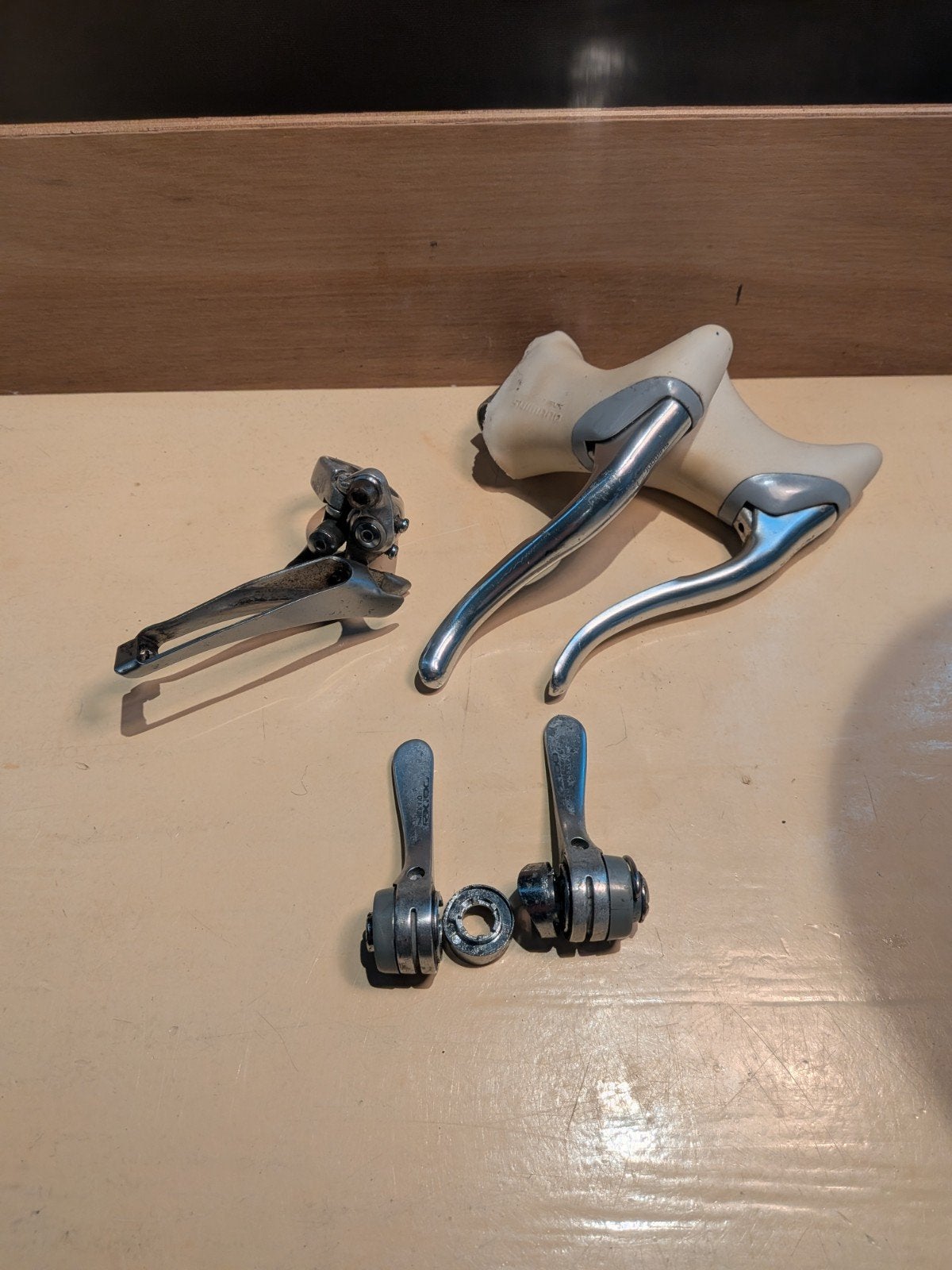 Shimano RX100 remgrepen, commandeurs en voorderailleur, Fietsen en Brommers, Fietsonderdelen, Ophalen of Verzenden