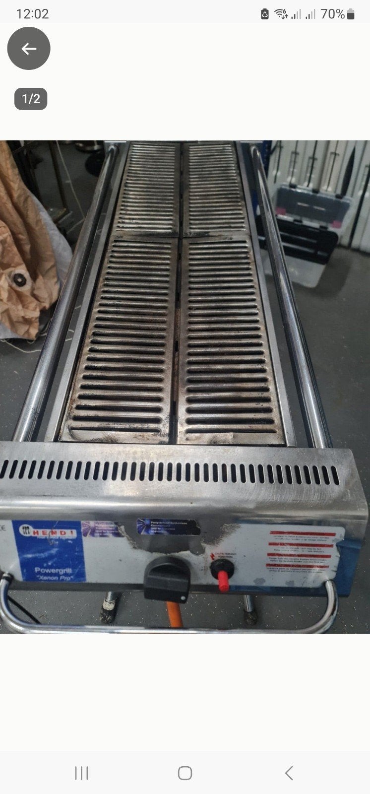 hendi power grill slagers gas bbq, Tuin en Terras, Gasbarbecues, Ophalen of Verzenden