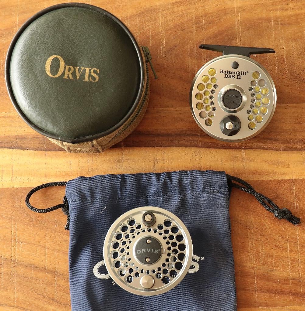Orvis Battenkill Vliegenreel, BBS II met extra spoel., Watersport en Boten, Hengelsport | Vliegvissen, Ophalen of Verzenden, Zo goed als nieuw
