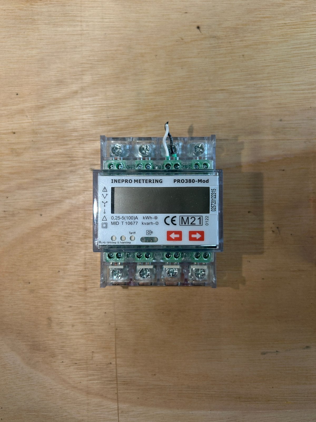 INEPRO PRO380-Mod 3-fase kWh-meter 100A Modbus – getest!, Ophalen of Verzenden, Zo goed als nieuw