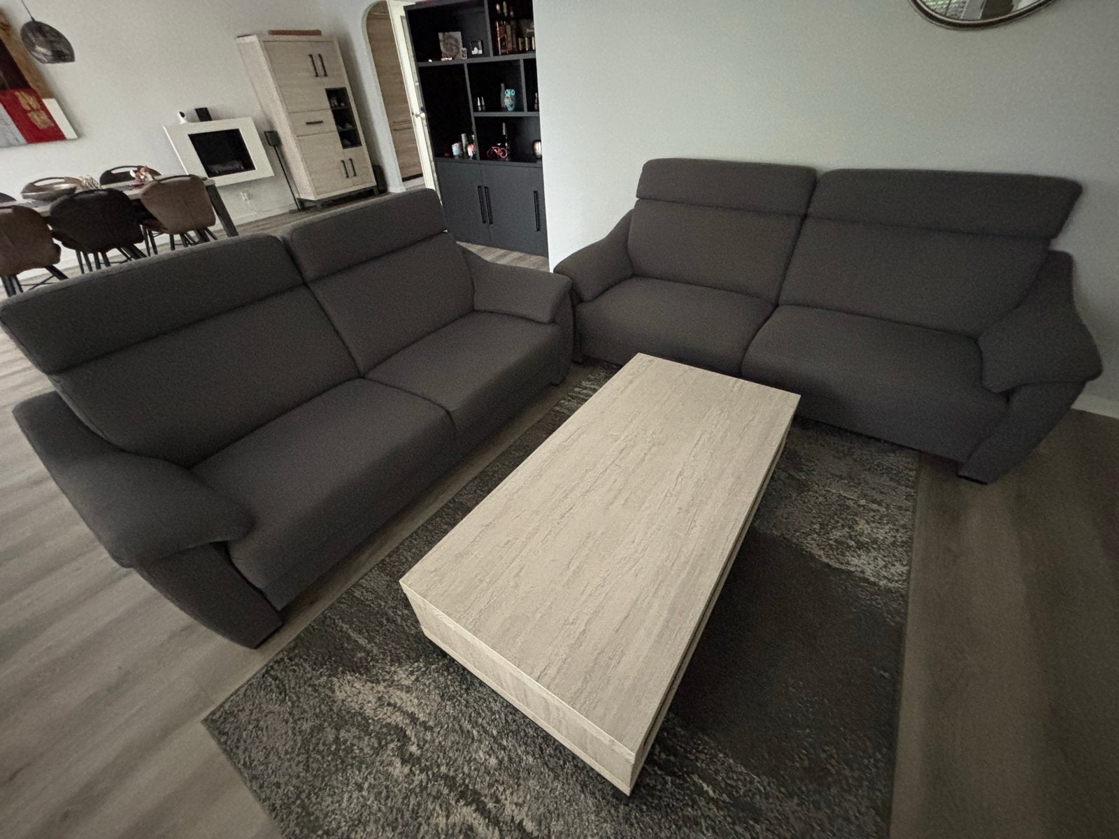 Set van 2.5- en 3-zits bank in zeer goede staat, Huis en Inrichting, Ophalen, Overige maten, 75 tot 100 cm, Zo goed als nieuw