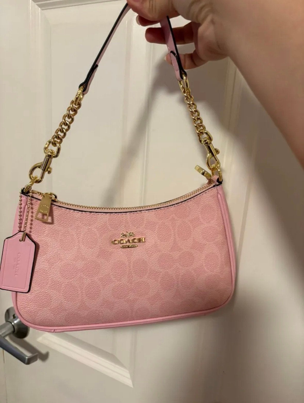Roze Coach Teri schoudertas, Ophalen of Verzenden, Nieuw, Roze, Schoudertasje