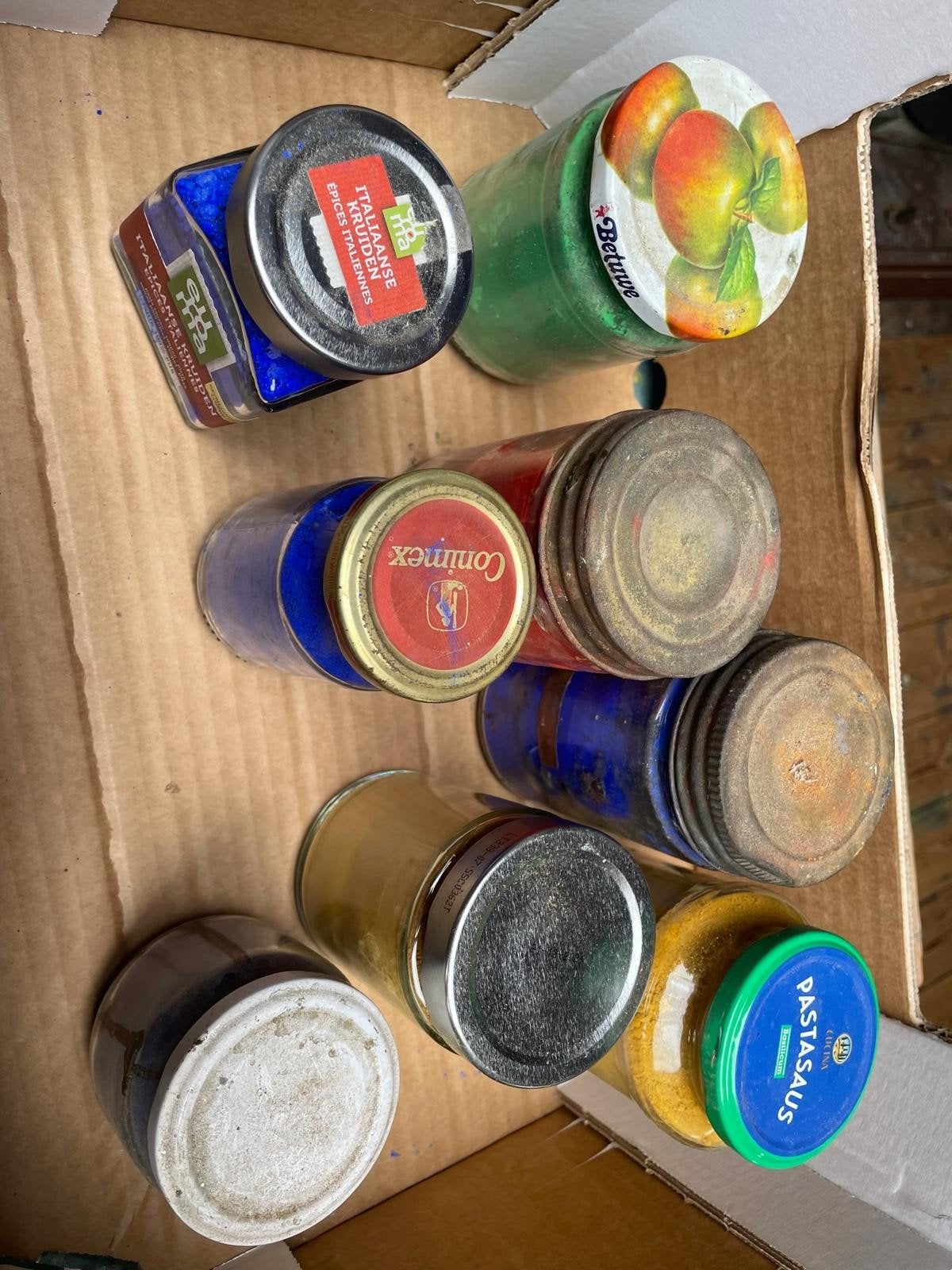 Pigment poeder, Ophalen
