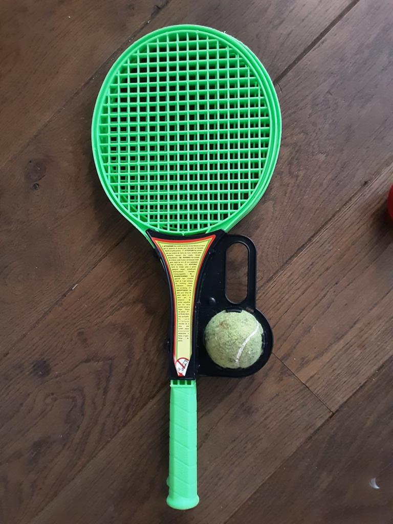 2 plastic tennisrackets met bal, Ophalen of Verzenden, Zo goed als nieuw, Racket, Overige merken
