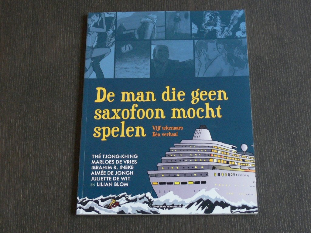 De man die geen saxofoon mocht spelen, Eén stripboek, Verzenden, Zo goed als nieuw