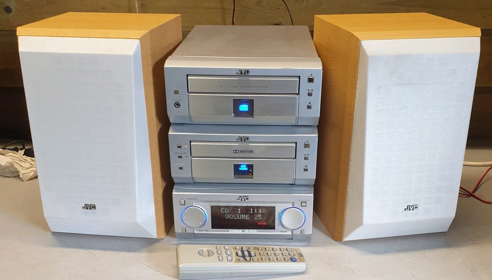 Jvc stereo set ax- uxg6 compleet + bluetooth, Gebruikt, JVC, Cassettedeck, Losse componenten