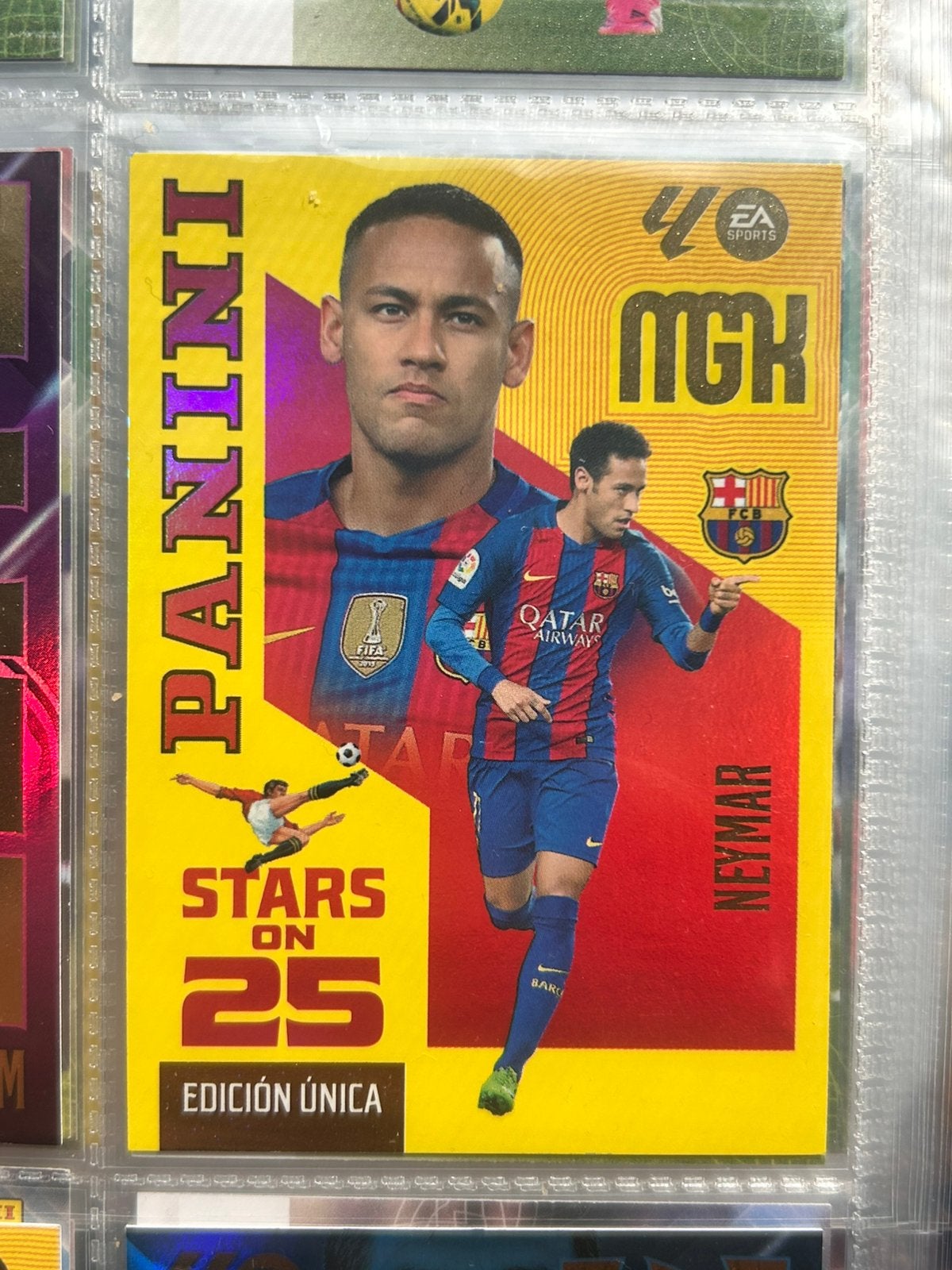 Neymar panini kaart, Ophalen of Verzenden, Nieuw, Meerdere plaatjes