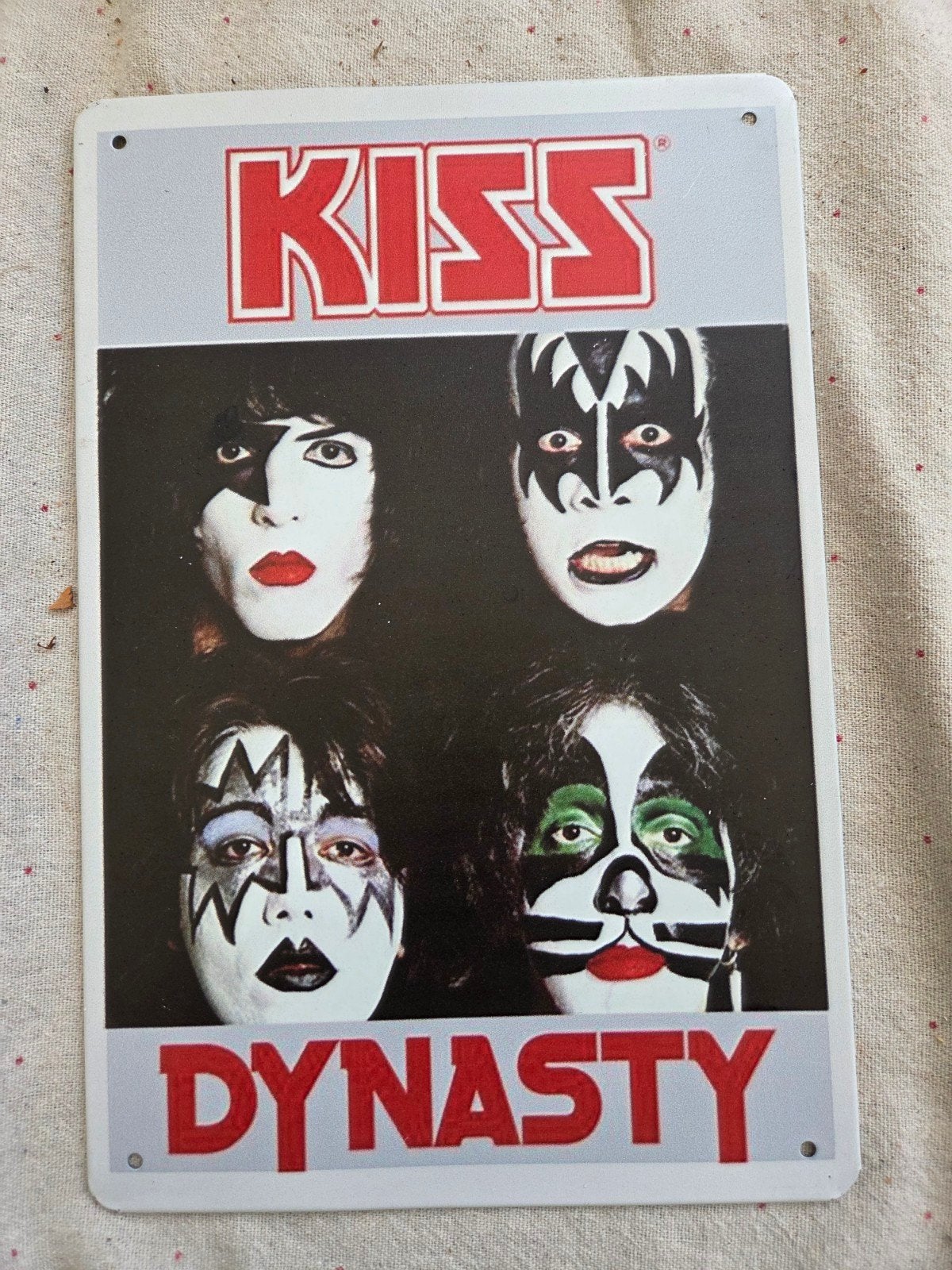 KISS Dynasty Reclamebord, Ophalen of Verzenden, Zo goed als nieuw, Poster, Artwork of Schilderij