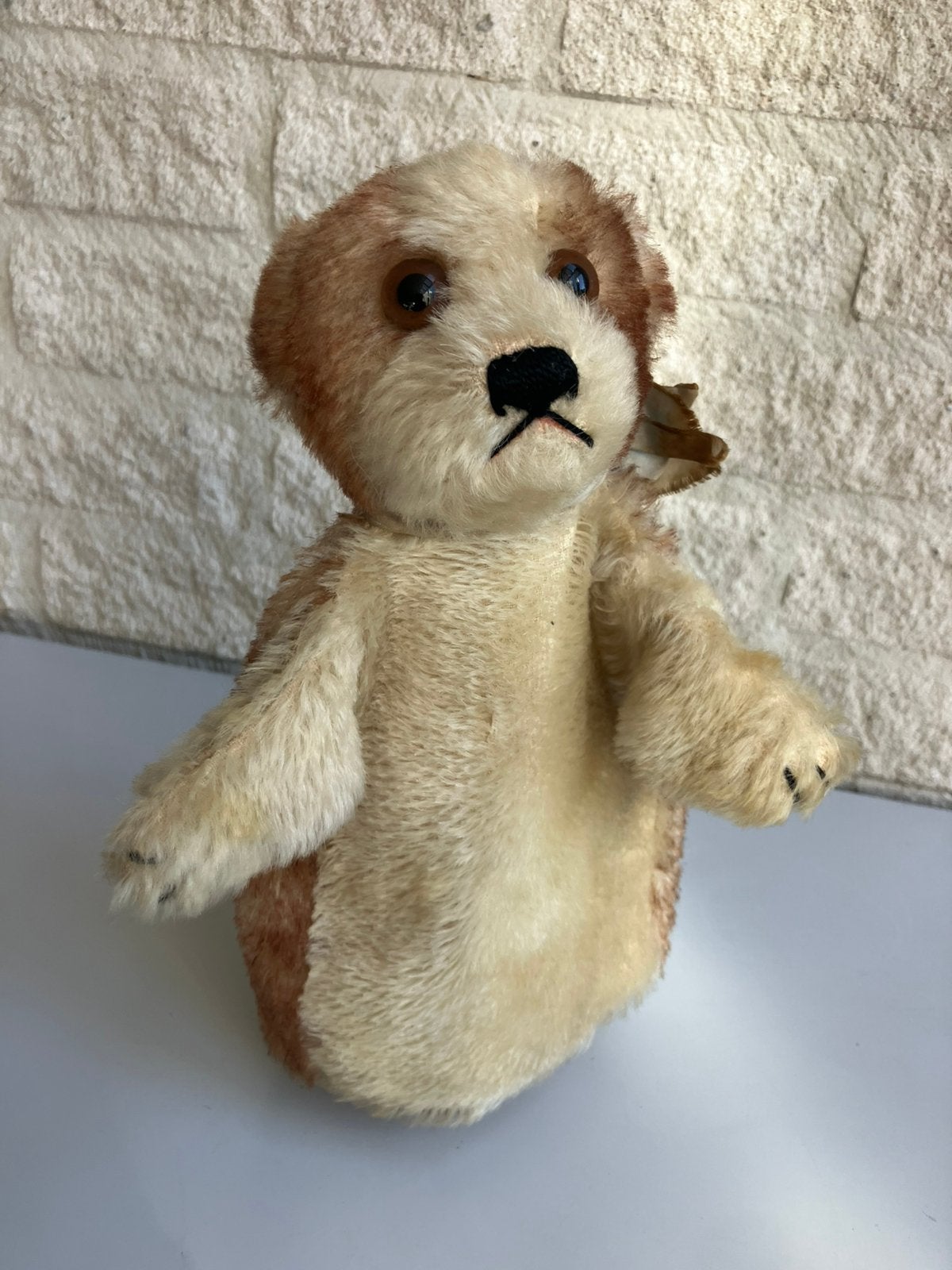 Steiff poppenkast pop, Ophalen of Verzenden, Zo goed als nieuw, Stoffen beer, Steiff