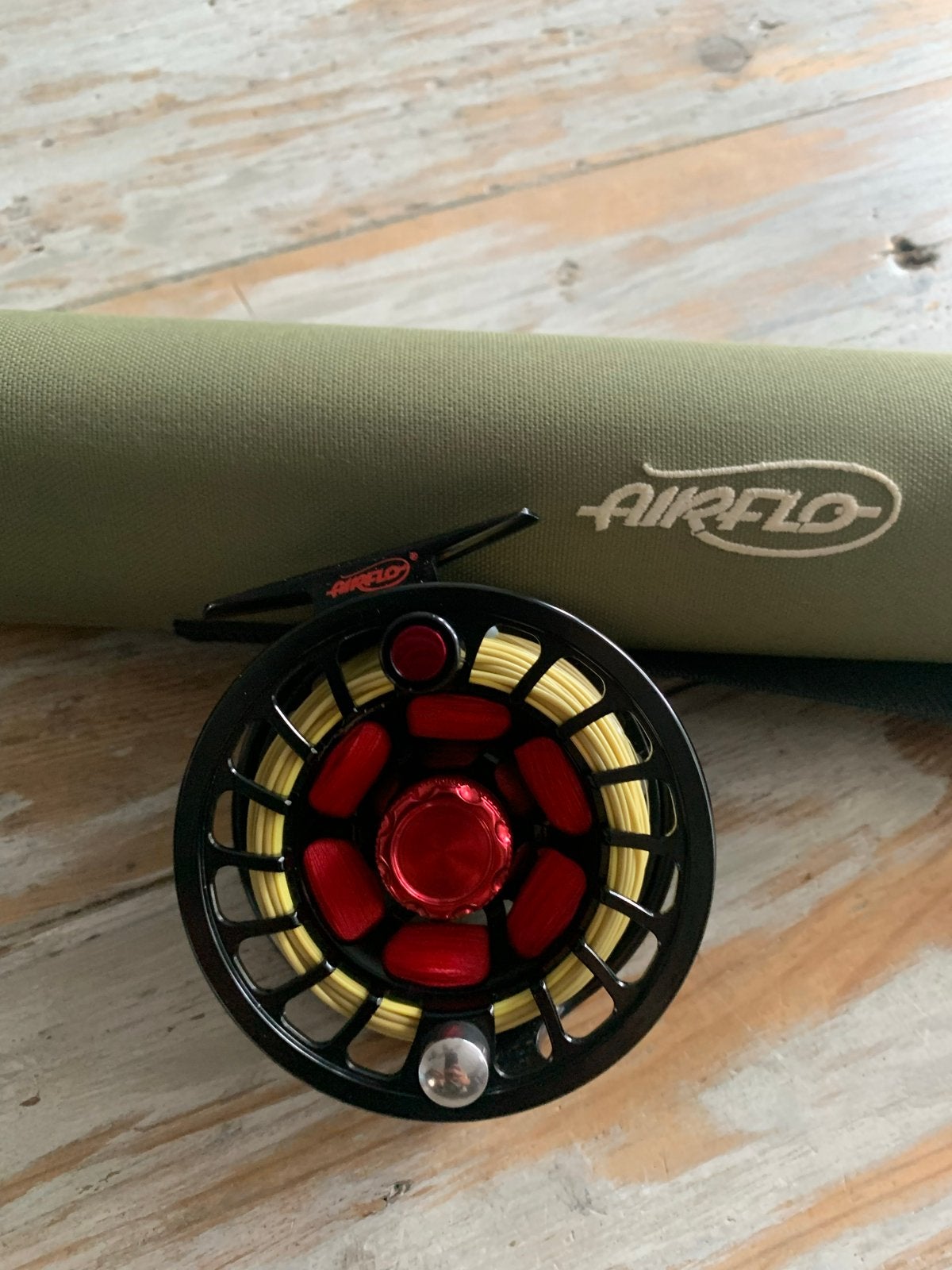 Airflo Superstik 2 Vliegvishengel met Airflo V2 Reel, Watersport en Boten, Ophalen, Zo goed als nieuw, Complete hengel