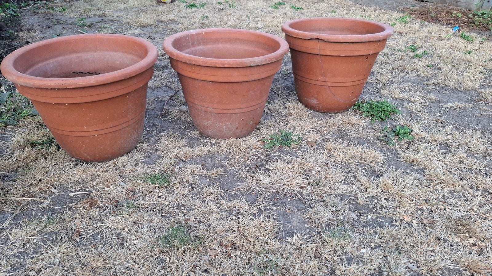 Grote terracotta bloempot - 40 cm hoog, Tuin en Terras, Bloempotten, Gebruikt, 40 cm of meer, Rond, Ophalen of Verzenden