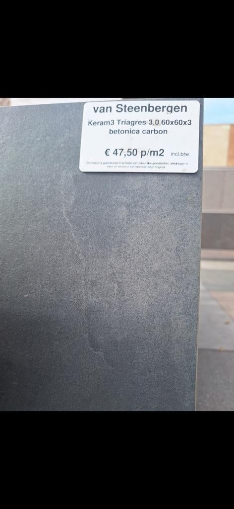 Keramische tegels,betonica carbon, Ophalen, Nieuw, Minder dan 10 m²