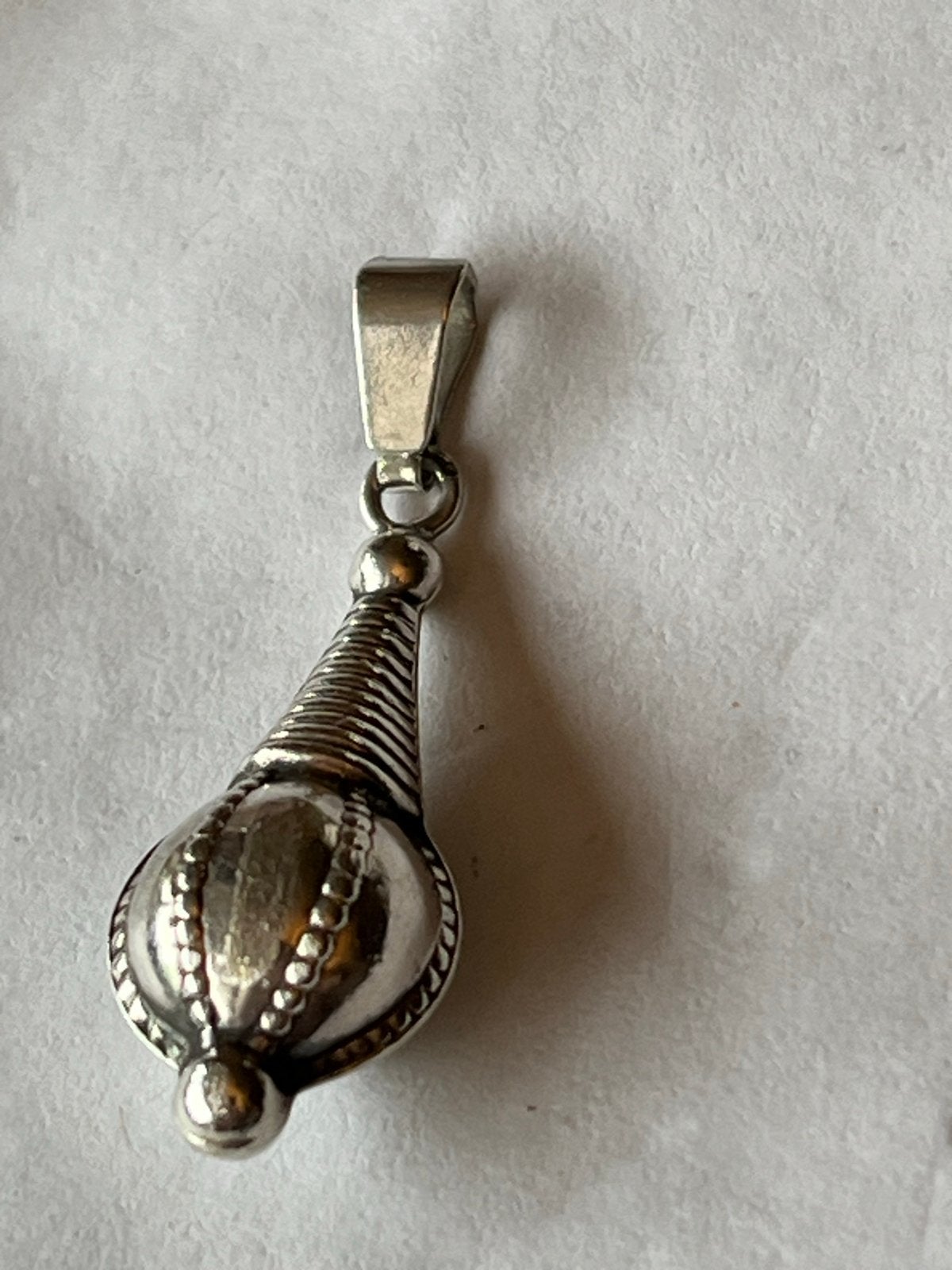 Antieke zilveren hanger - Mooie vorm en gekeurd, Verzenden, Zo goed als nieuw, Zilver, Zilver