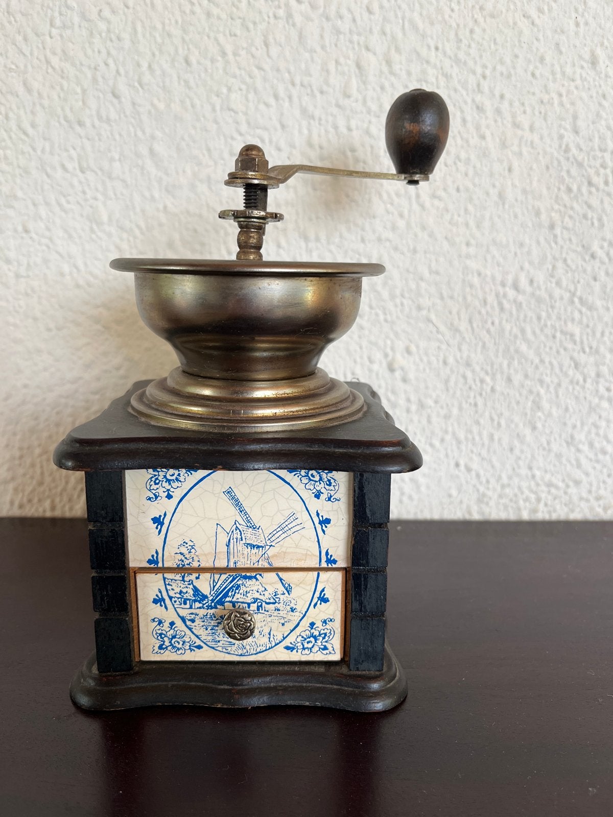 Koffiemolen met Delfts Blauw Decoratie, Ophalen