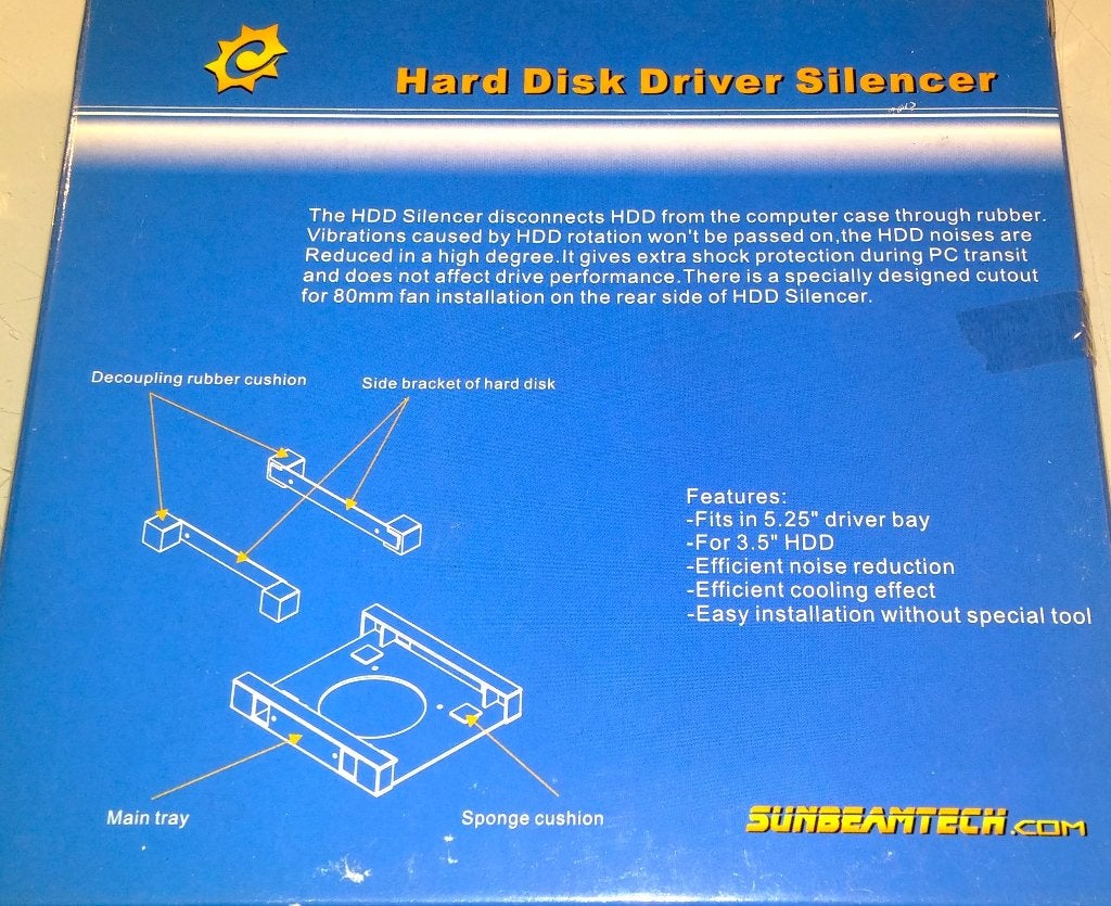 3.5"-5.25 inch HDD Hardeschijf Hard Disk Geluidsdempingsset, Ophalen of Verzenden, Nieuw
