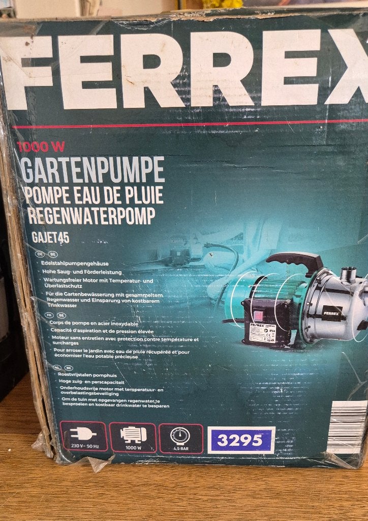 regenwaterpomp tuinpomp Ferrex, Ophalen, Nieuw, Beregeningspomp