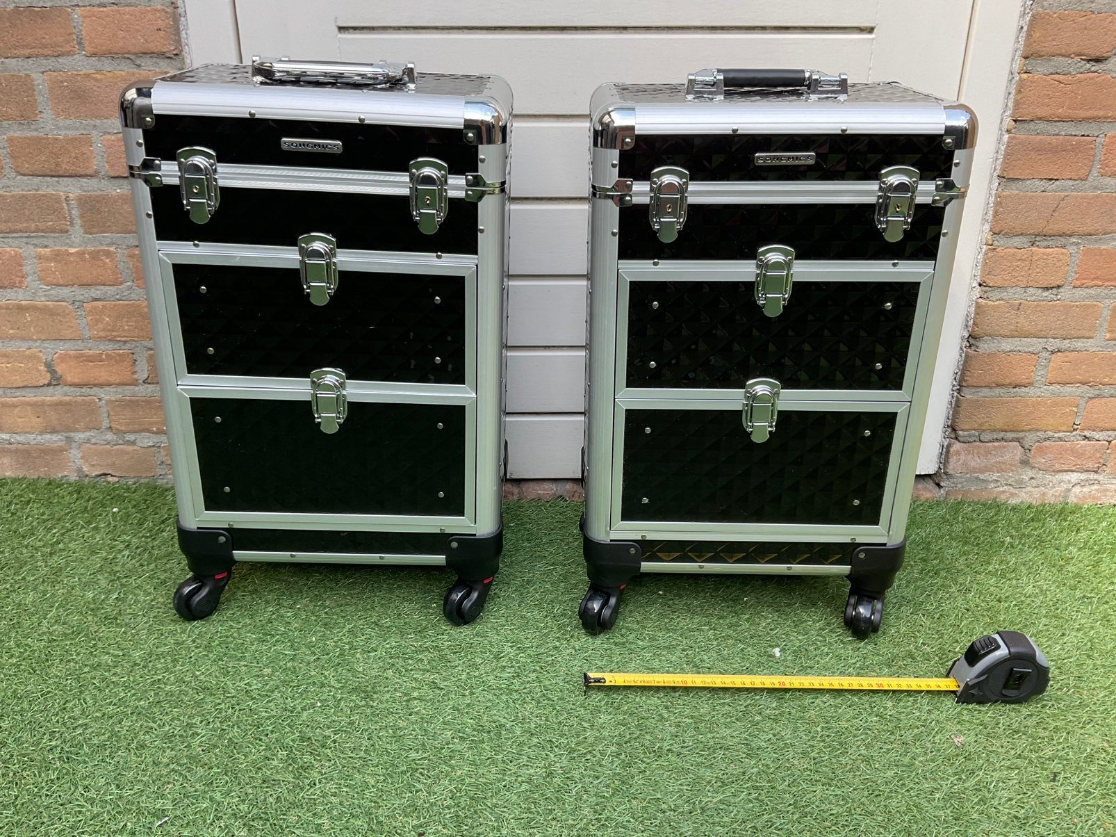 2 beautycases trolley visagiste nagelstyliste.ALLEEN OPHALEN, Sieraden, Tassen en Uiterlijk, Ophalen, Zwart, Zo goed als nieuw