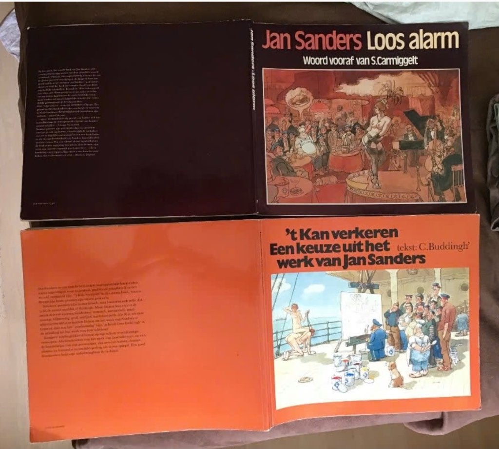 4 uitgaves van Jan Sanders, Ophalen of Verzenden, Gelezen, Cartoons