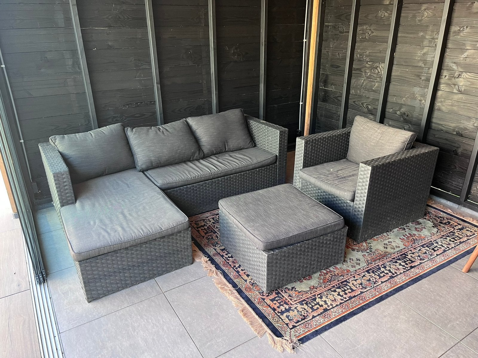 Tuinset voor een kleine prijs, Ophalen, Kunststof, Gebruikt, Loungeset