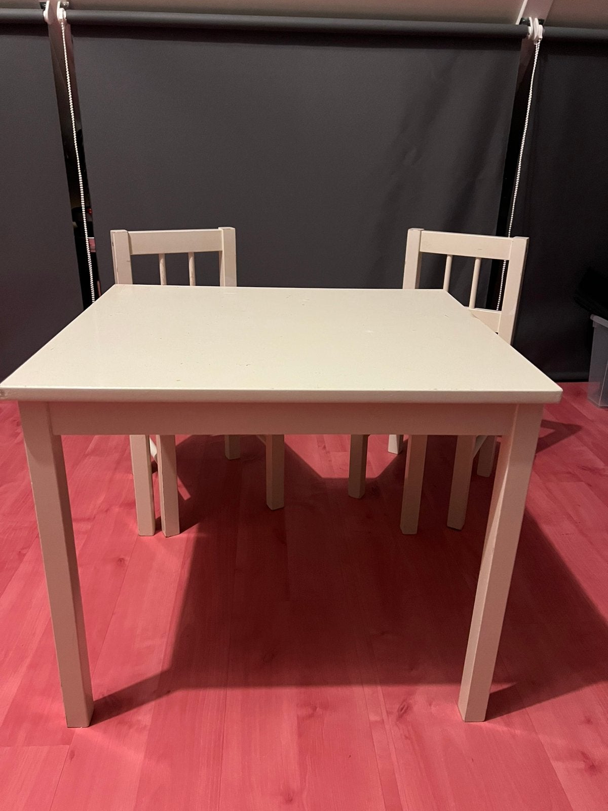 Houten  kinderset, tafeltje en 2 stoeltjes, Ophalen, Gebruikt, Tafel(s) en Stoel(en)