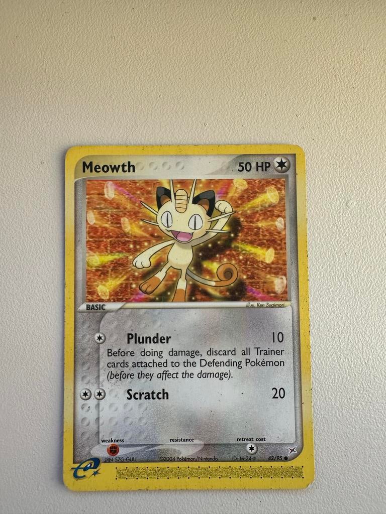 Meowth 42/93, Ophalen of Verzenden, Gebruikt, Losse kaart