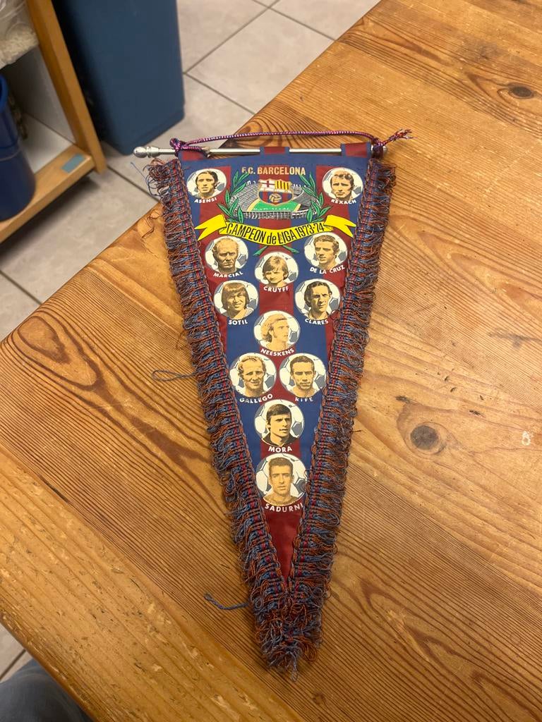 FC Barcelona Vaantje - Kampioen de Liga 1973/74, Gebruikt, Nvt, Nvt, Nvt