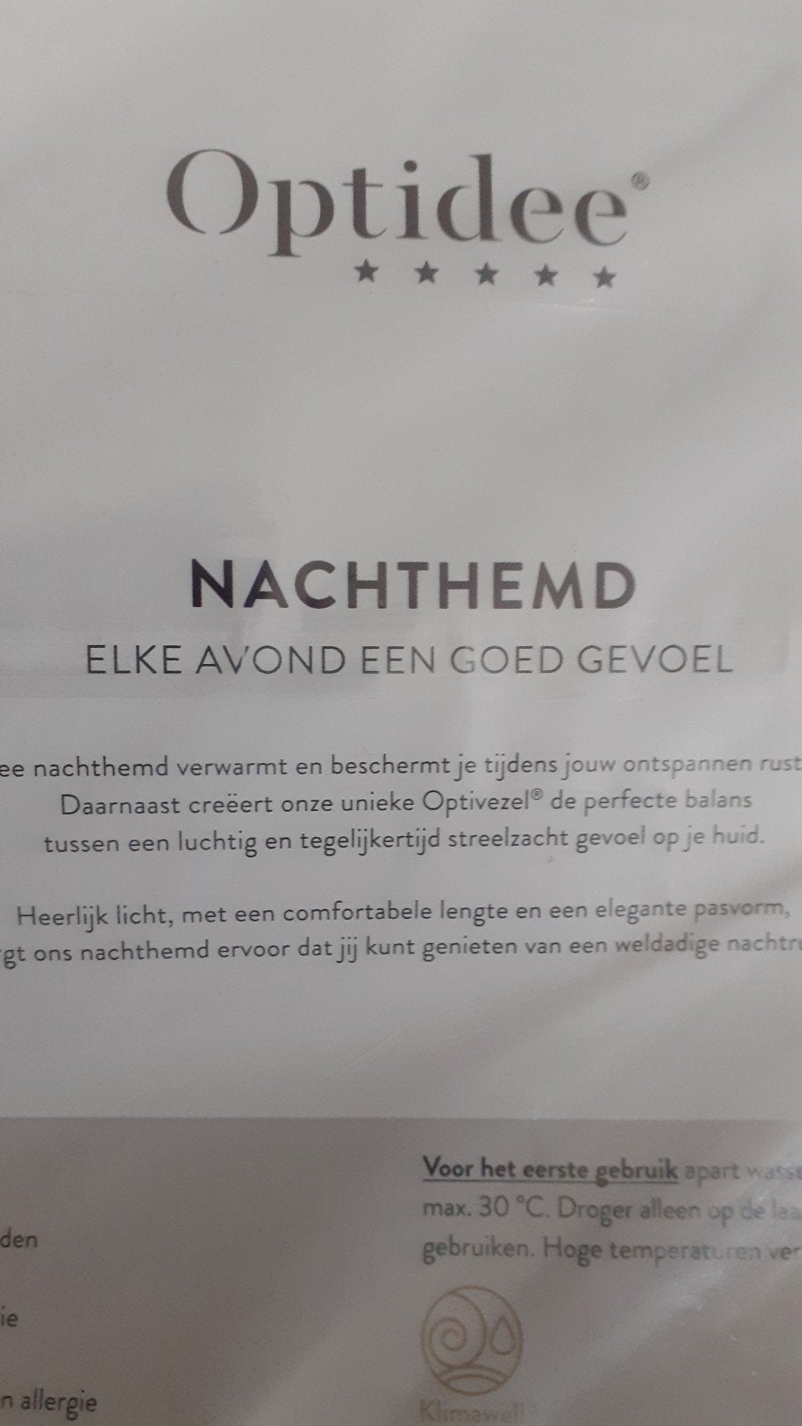 Optidee Nachthemd korte mouw, Optidee, Ophalen, Nieuw, Maat 38/40 (M)
