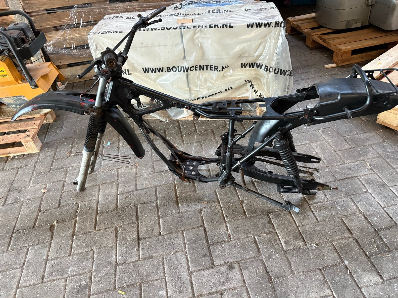Honda MTX HD06 frame met voorvork en achterbrug - Gebruikt, Ophalen of Verzenden, Gebruikt, Frame, Overige merken