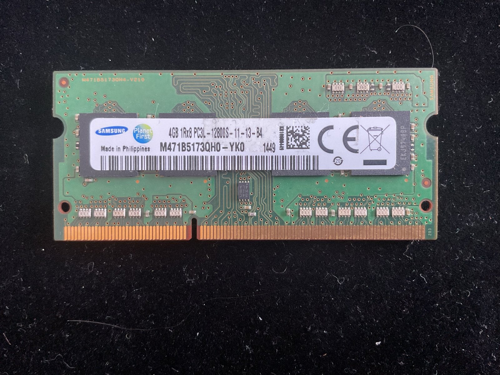 Samsung 4GB DDR3L RAM Geheugen (12800S), Computers en Software, RAM geheugen, Gebruikt, DDR3, Ophalen of Verzenden, Laptop