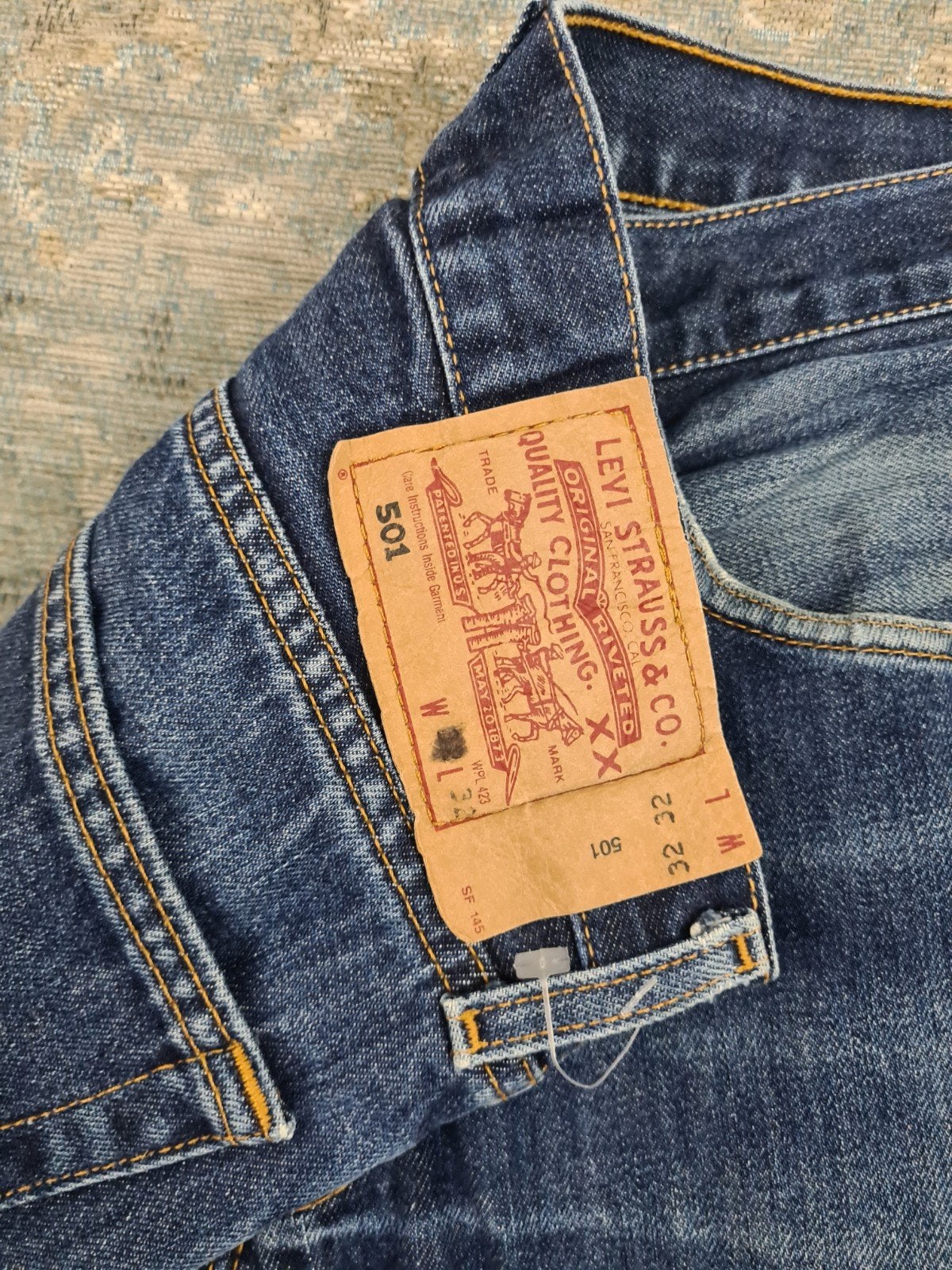 Levi’s 501 highwaist straight fit W30 L32 Tulsi3032, Blauw, Ophalen of Verzenden, Zo goed als nieuw, W30 - W32 (confectie 38/40)