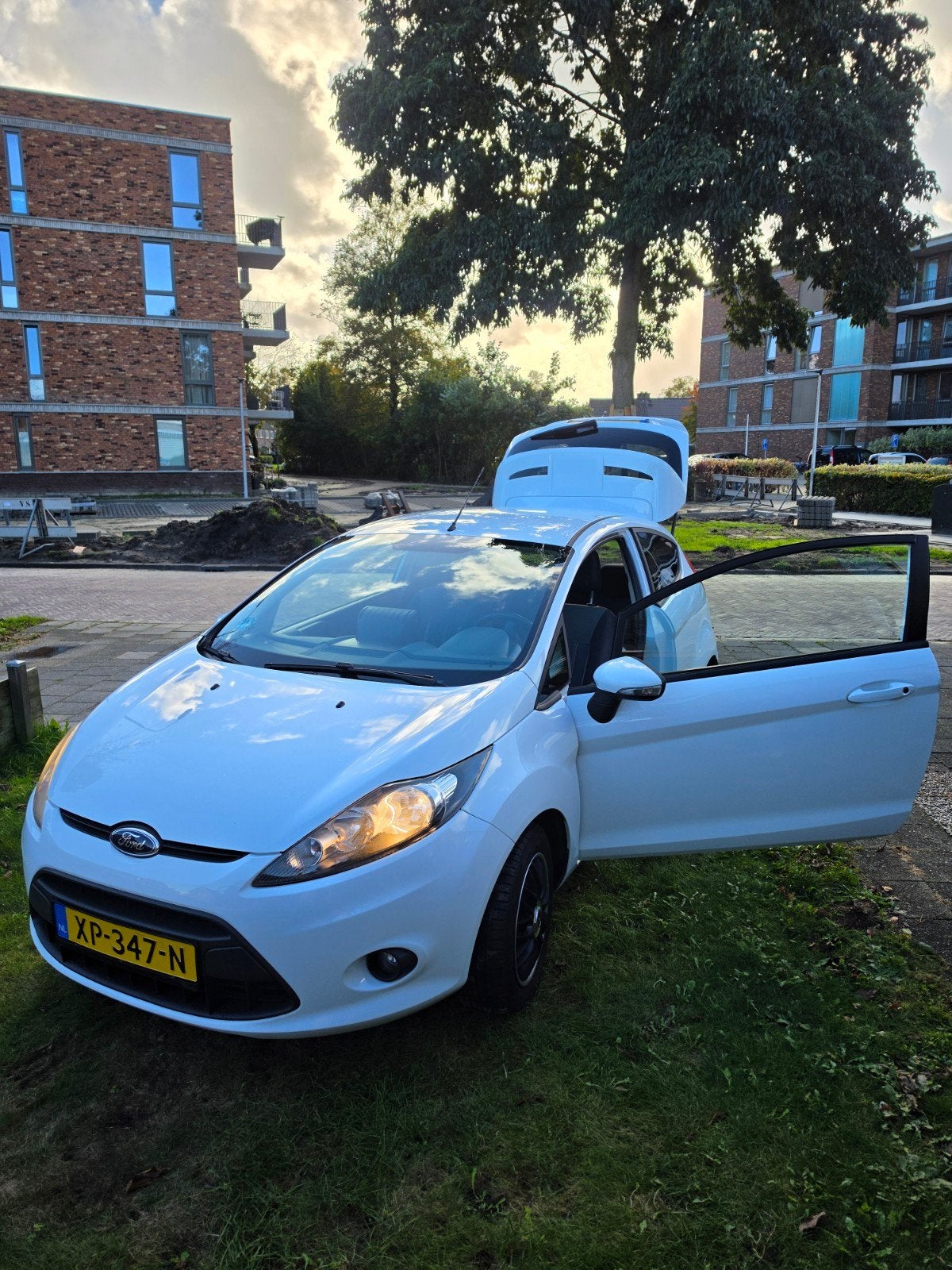 Ford Fiësta 1.25 60KW 3DR 2009 Wit, Voorwielaandrijving, 600 kg, 4 cilinders, Wit