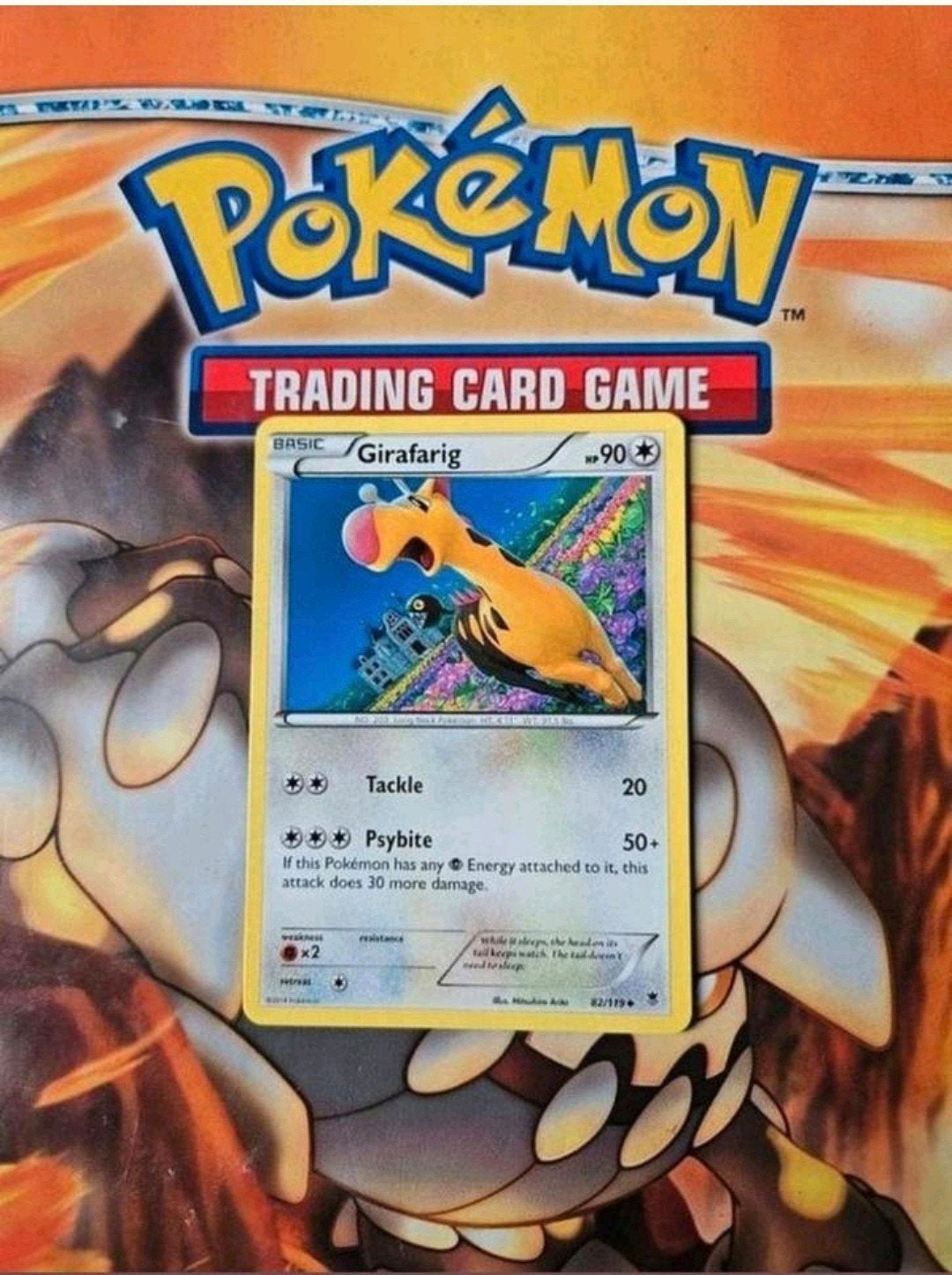Girafarig 82/119 XY Phantom forces pokemon kaart nm, Ophalen of Verzenden, Zo goed als nieuw, Losse kaart