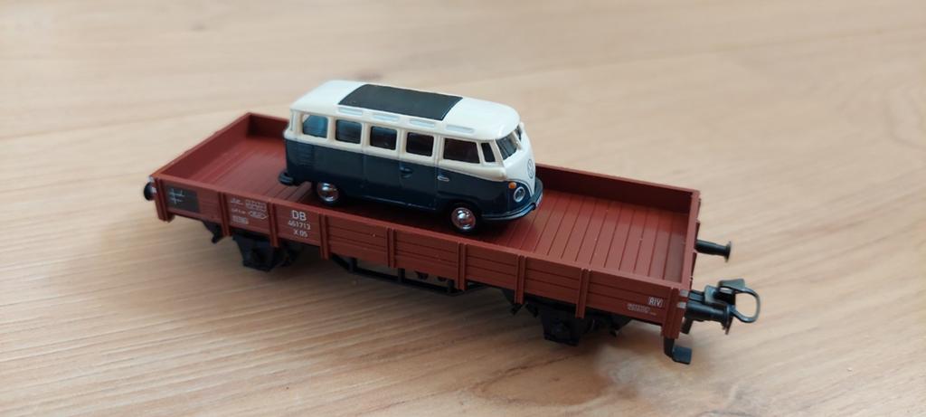 Märklin 00755-10 bakwagen met vw T1, Wisselstroom, Wagon, Ophalen of Verzenden, Zo goed als nieuw