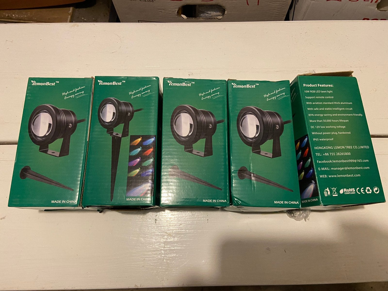 5 tuinverlichting ledlampen tuinlamp spotverlichting, Tuin en Terras, Ophalen of Verzenden, Netvoeding, Minder dan 50 watt