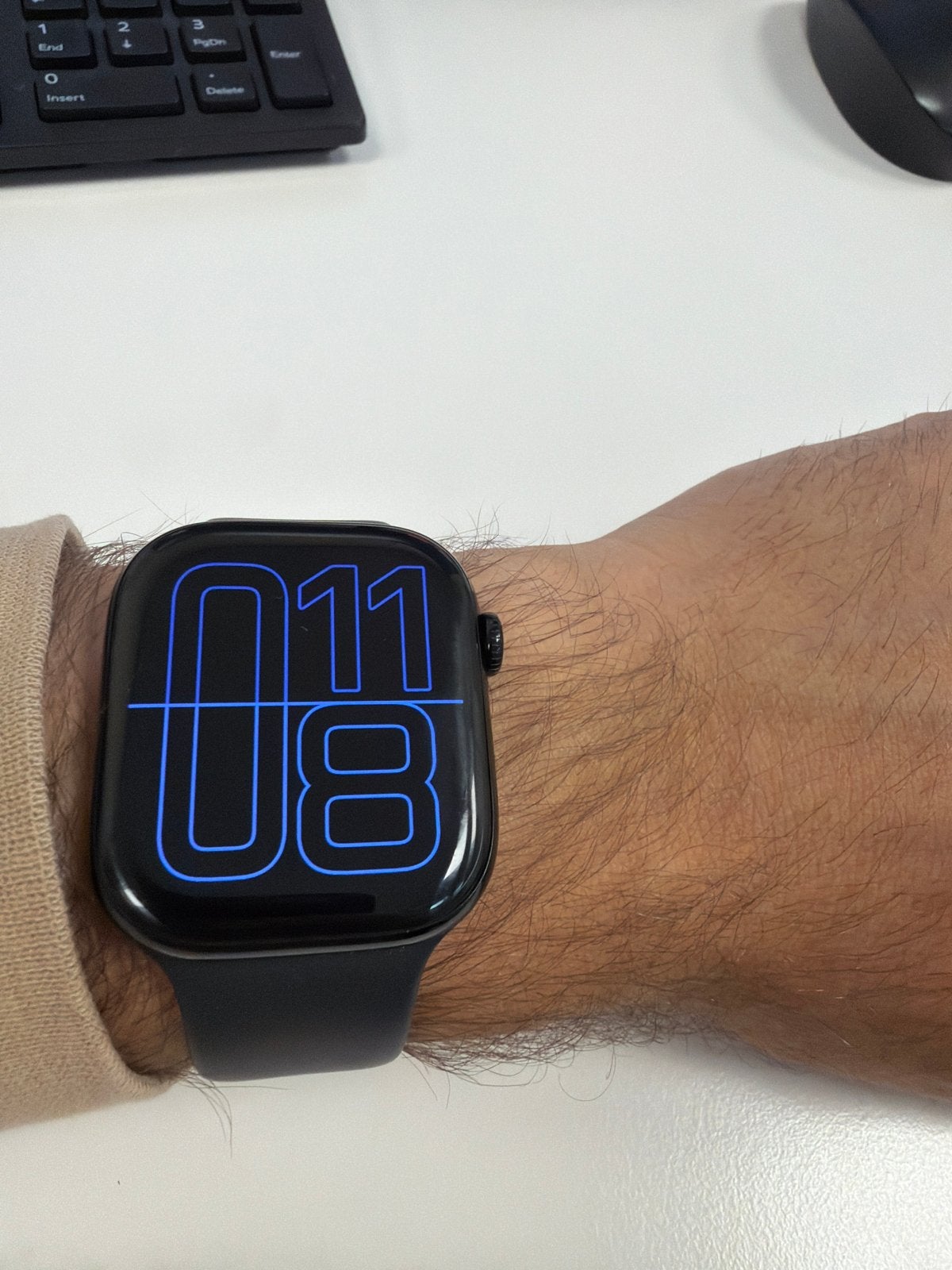 Apple Watch Series 10 Zwart - Zo goed als nieuw, Hartslag, Zwart, IOS, Ophalen of Verzenden