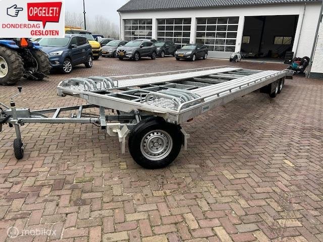 veldhuizen schamel autotransporter aluminium slechts 5000 km, Auto diversen, Aanhangers en Bagagewagens, Veldhuizen, Gebruikt