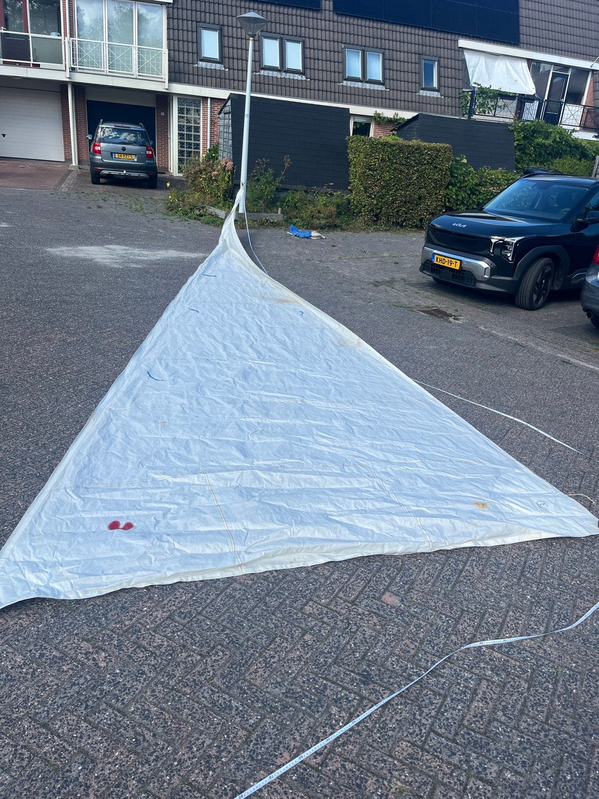Fok vl 11,22 al 10,83 ol 2,84, Watersport en Boten, Zeilen en Zeiltoebehoren, Ophalen, 6 meter of meer, Gebruikt, 15 tot 30 m²
