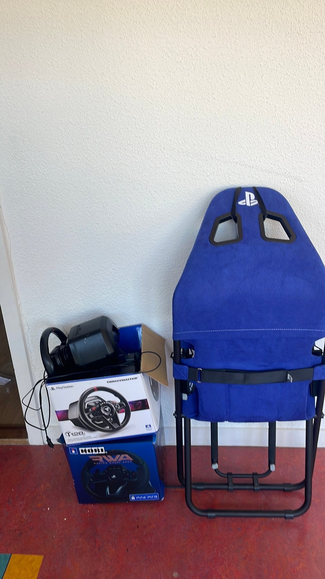 playstation playseat + 2x racing wheels, Ophalen, Gebruikt
