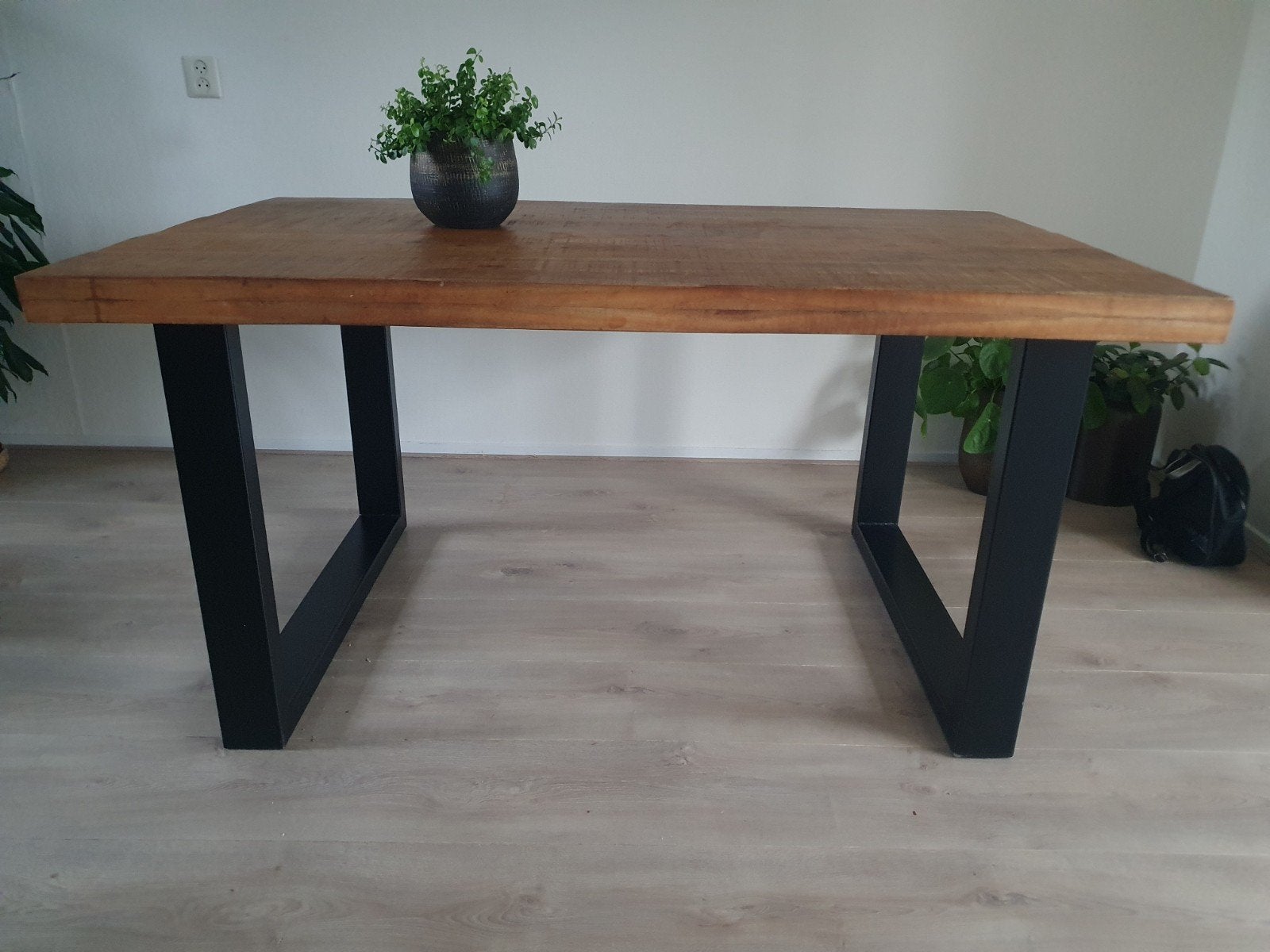 Mango eettafel, Huis en Inrichting, Gebruikt, 150 tot 200 cm, Rechthoekig, 50 tot 100 cm