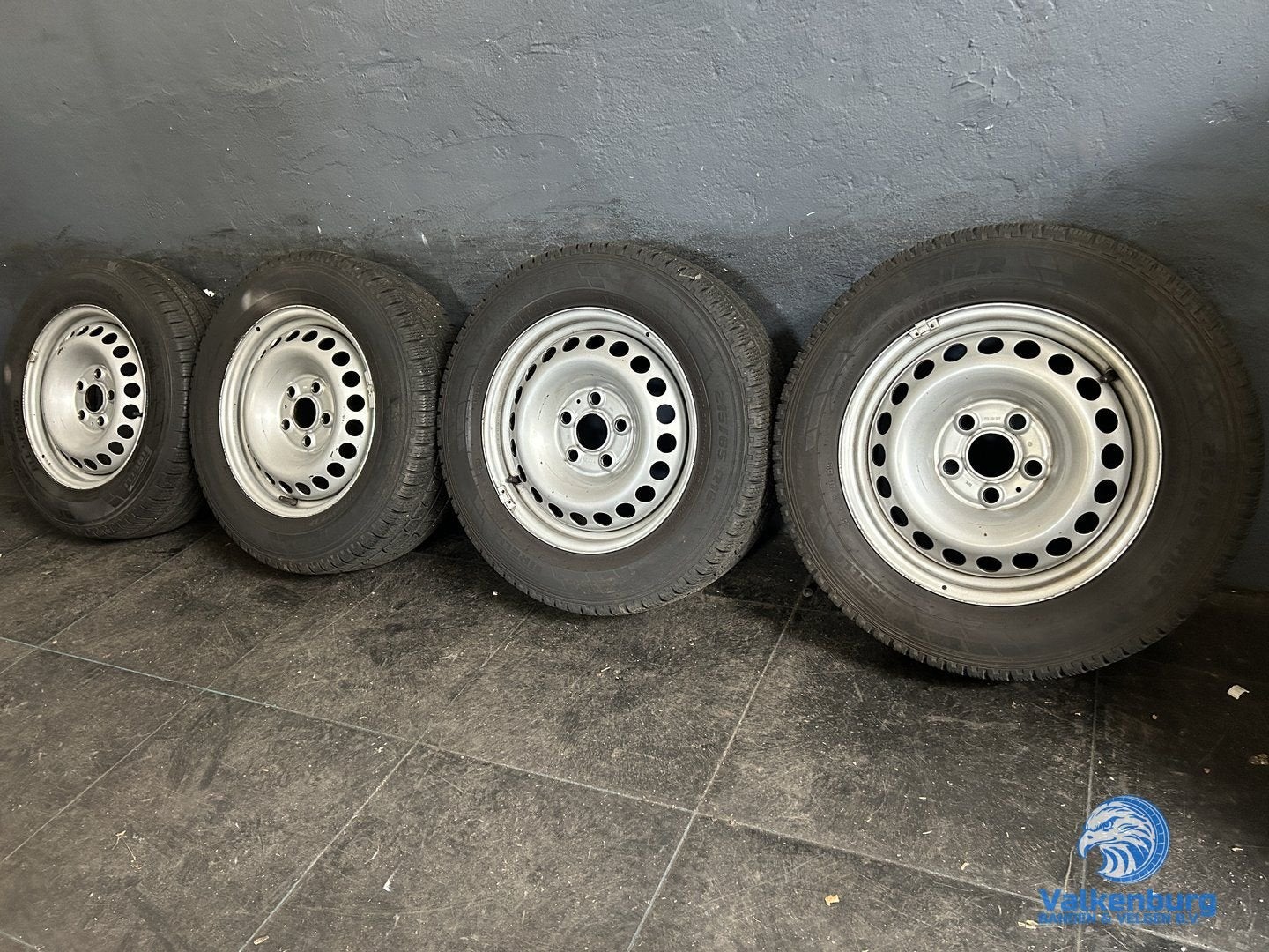 8mm! Originele VW Transporter T5 GP T6 T6.1 16 inch stalen v, -, Banden en Velgen, -, Bestelwagen